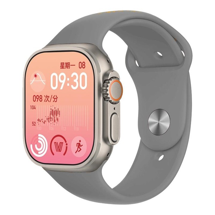 YS8 Ultra 2.05 inch Color Screen Smart Watch,Support Heart Rate Monitoring/Blood Pressure Monitoring(Grey)
