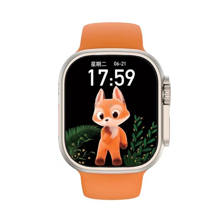 YS8 Ultra 2.05 inch Color Screen Smart Watch,Support Heart Rate Monitoring/Blood Pressure Monitoring(Orange)