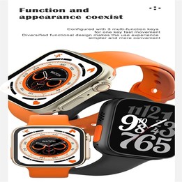 S8 Ultra 1.81 inch Color Screen Smart Watch,Support Heart Rate Monitoring/Blood Pressure Monitoring(Black)