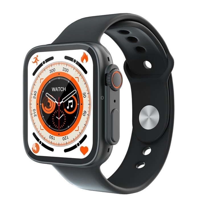 S8 Ultra 1.81 inch Color Screen Smart Watch,Support Heart Rate Monitoring/Blood Pressure Monitoring(Black)