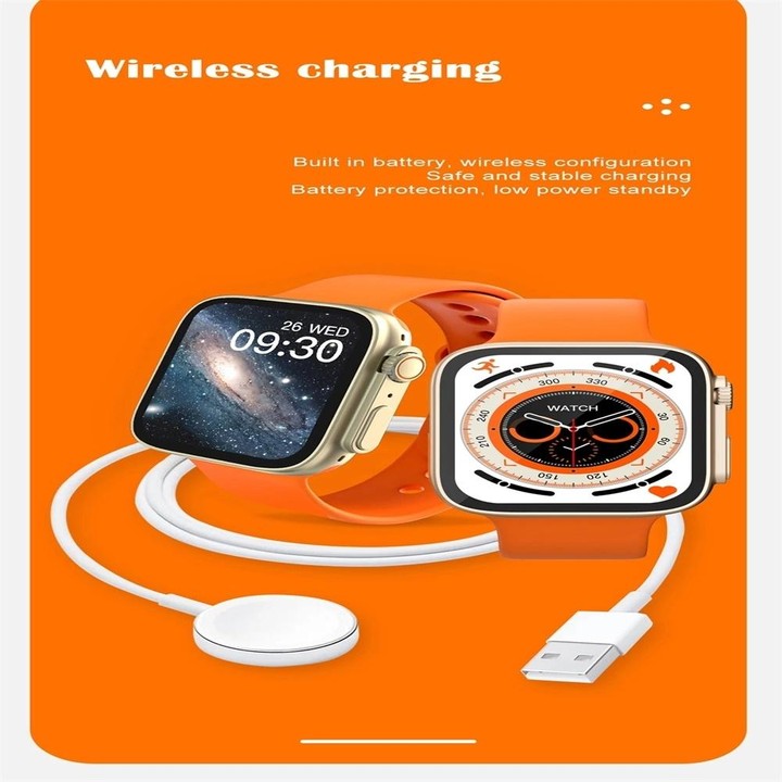 S8 Ultra 1.81 inch Color Screen Smart Watch,Support Heart Rate Monitoring/Blood Pressure Monitoring(Black)