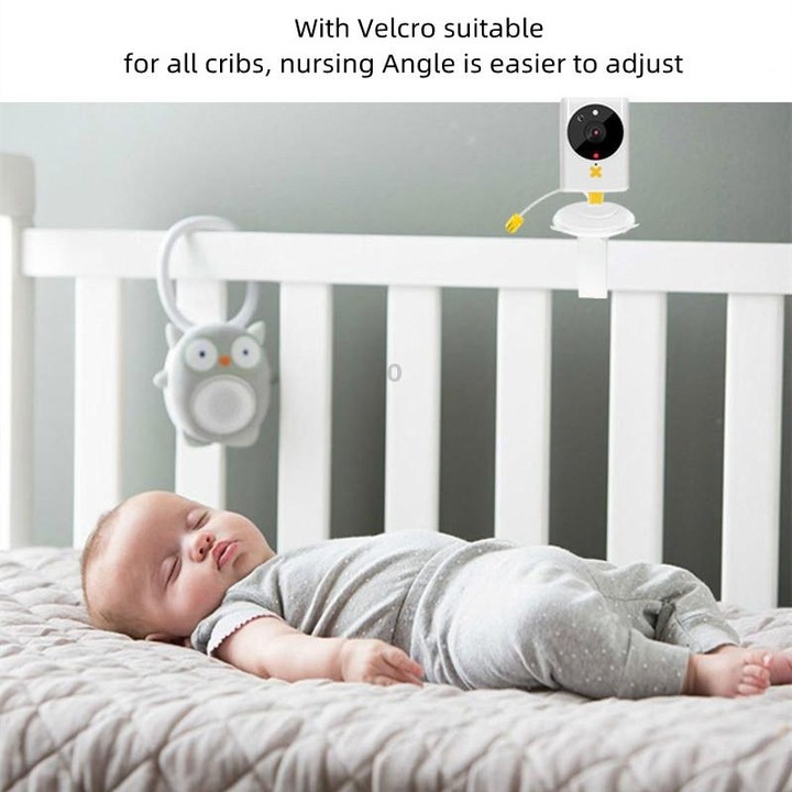 855P 2.4 inch Home Wireless Yellow Baby Monitor with Baby Surveillance Camera(UK Plug)