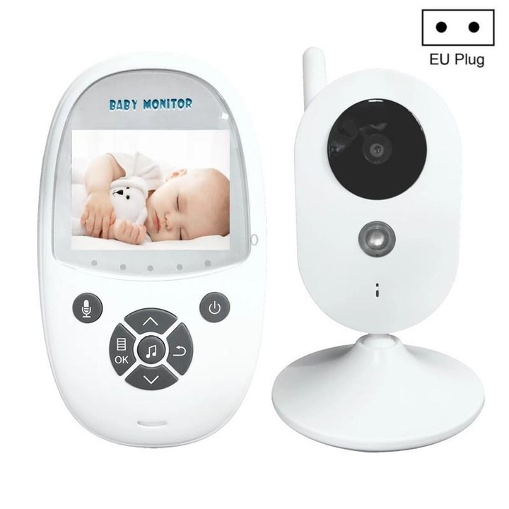 ZR302 2.4GHz Digital Video Smart Baby Monitor Night Vision Camera, Music Player, Two Way Intercom Function(EU Plug)
