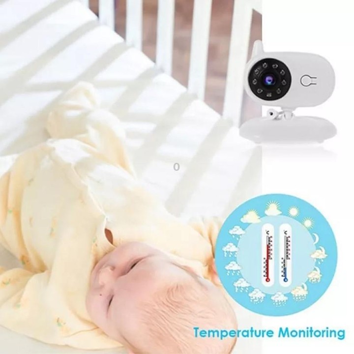 BM850 3.5 inch Wireless Video Color Baby Monitor Night Vision Temperature Monitor(US Plug)