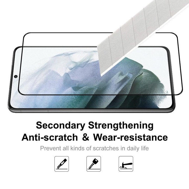 For Samsung Galaxy S23+ 5G 5pcs ENKAY Full Glue 0.2mm Tempered Glass Full Film, Support Fingerprint Unlock