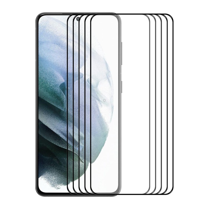 For Samsung Galaxy S23+ 5G 5pcs ENKAY Full Glue 0.2mm Tempered Glass Full Film, Support Fingerprint Unlock