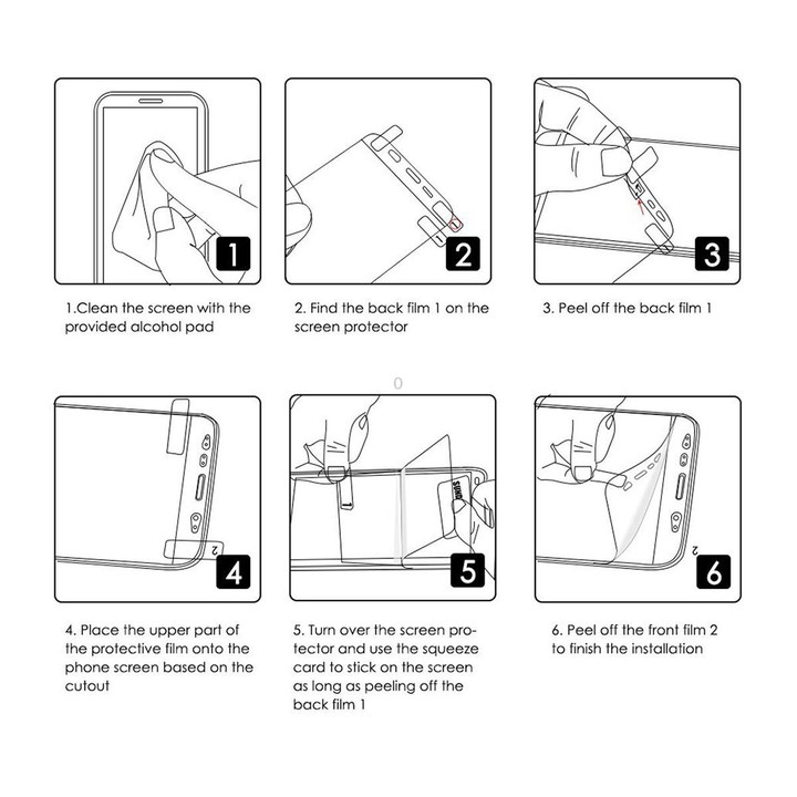 For Samsung Galaxy A04 / A04s 5pcs ENKAY Hat-Prince Full Glue Explosion-proof Soft Hydrogel Film
