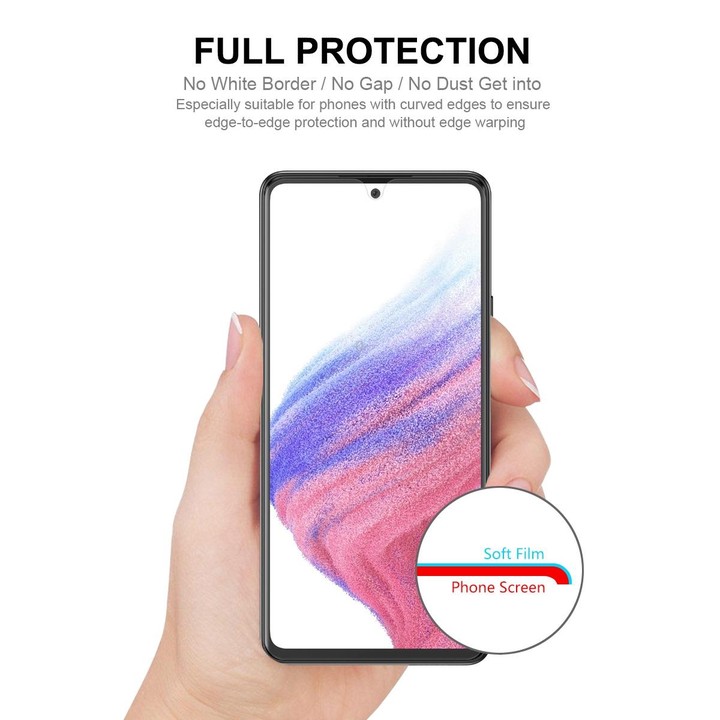 For Samsung Galaxy A53 5pcs ENKAY Hat-Prince Full Glue Explosion-proof Soft Hydrogel Film