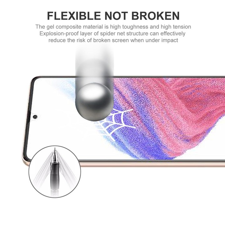 For Samsung Galaxy A53 5pcs ENKAY Hat-Prince Full Glue Explosion-proof Soft Hydrogel Film