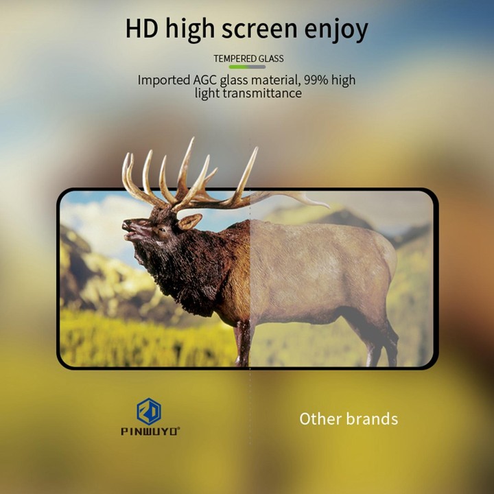For Samsung Galaxy A54 5G PINWUYO 9H 2.5D Full Screen Tempered Glass Film(Black)