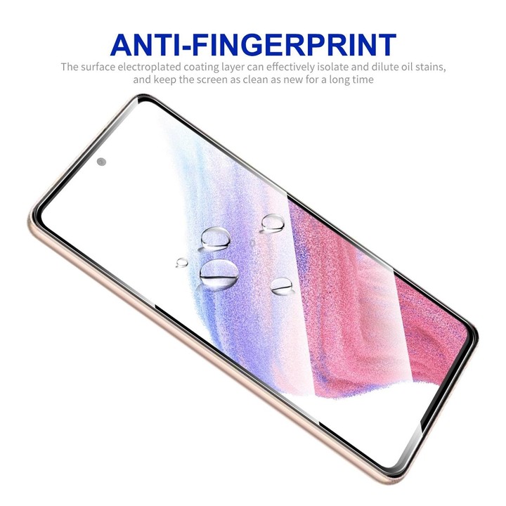 For Samsung Galaxy A54 5G 5pcs ENKAY Hat-Prince Full Glue 0.26mm 9H 2.5D Tempered Glass Full Film