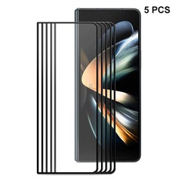 5pcs For Samsung Galaxy Z Fold4 5G ENKAY Hat-Prince Full Glue 0.26mm 9H 2.5D Tempered Glass Full Film