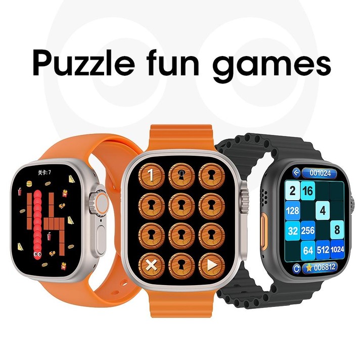 Ultra9 2.1 inch Color Screen Smart Watch,Support Heart Rate Monitoring / Blood Pressure Monitoring(Orange)