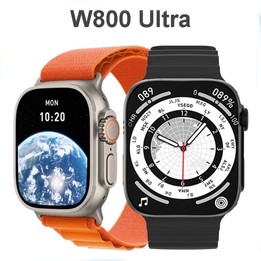W800 Ultra 2.02 inch Color Screen Smart Watch,Support Heart Rate Monitoring / Blood Pressure Monitoring(White)