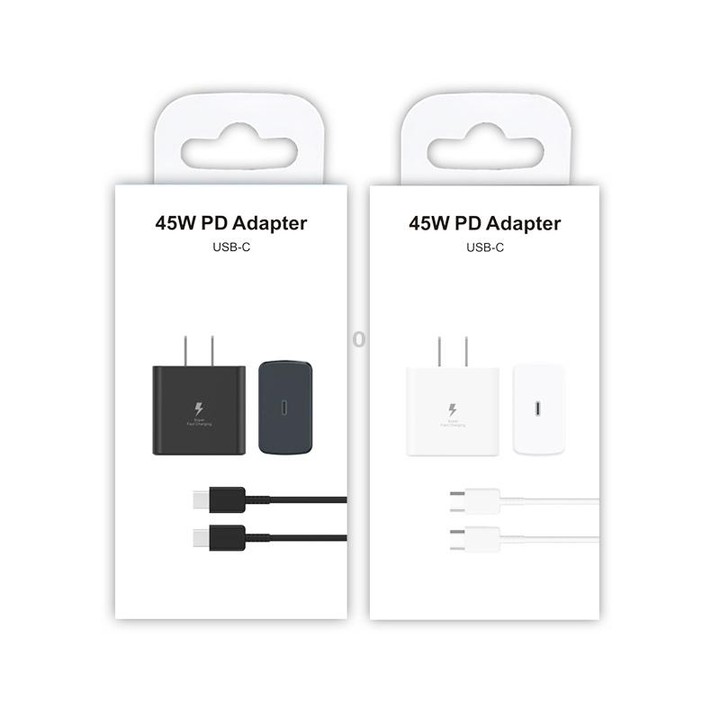 M135 45W USB-C / Type-C Port Fast Charger with 5A Type-C to Type-C Cable, US Plug(Black)