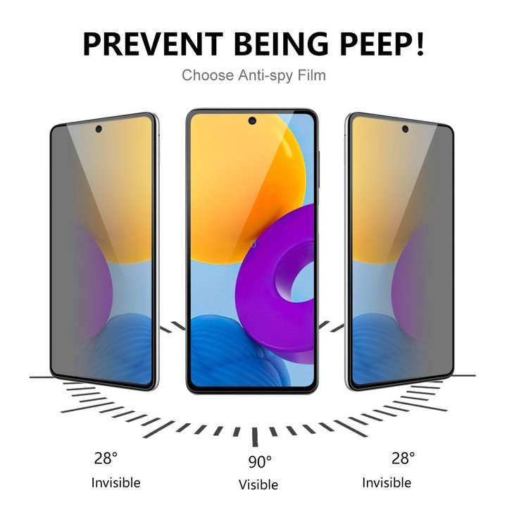 For Samsung Galaxy A34 5G / M34 / F34 2pcs ENKAY 28 Degree Anti-peeping Tempered Glass Full Screen Film