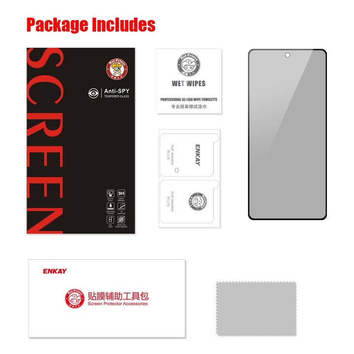 For Samsung Galaxy A54 5G ENKAY 28 Degree Anti-peeping Tempered Glass Full Screen Film