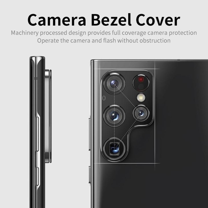 For Samsung Galaxy S23 5G / S23+ 5G ENKAY Hat-Prince Aluminium Alloy Camera Lens Protector Full Cover(Silver)