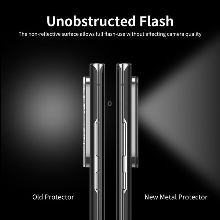 For Samsung Galaxy S23 Ultra 5G ENKAY Hat-Prince Aluminium Alloy Camera Lens Protector Full Cover(Black)