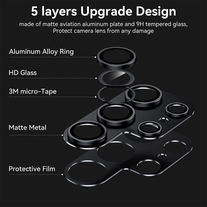 For Samsung Galaxy S23 Ultra 5G ENKAY Hat-Prince AR Anti-reflection Aluminium Alloy Tempered Glass Camera Lens Film(Light Purple
