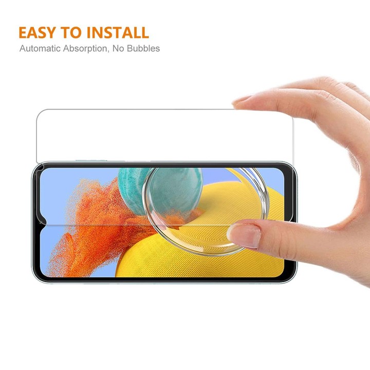 For Samsung Galaxy A24 4G 2pcs ENKAY 0.26mm 9H 2.5D High Aluminum-silicon Tempered Glass Film