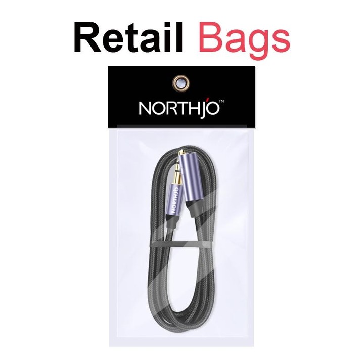 NORTHJO MTF0401 4 Pole 3.5mm Male to Female Stereo Audio Adapter Cable, Length:1m