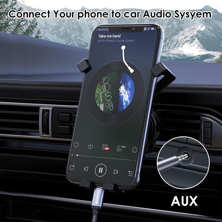 NORTHJO UTM03 Type-C to 3.5mm Audio Aux Jack Headphone Cable, Length:1m