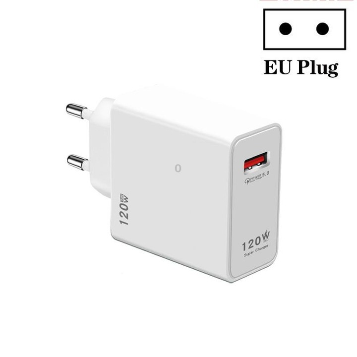120W USB Super Fast Charging Charger Suitable, Plug Size:EU Plug