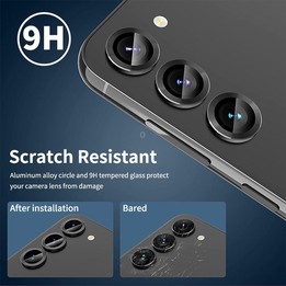 For Samsung Galaxy S23 FE 5G ENKAY Hat-Prince 9H Rear Camera Lens Aluminium Alloy Tempered Glass Film(Colorful)