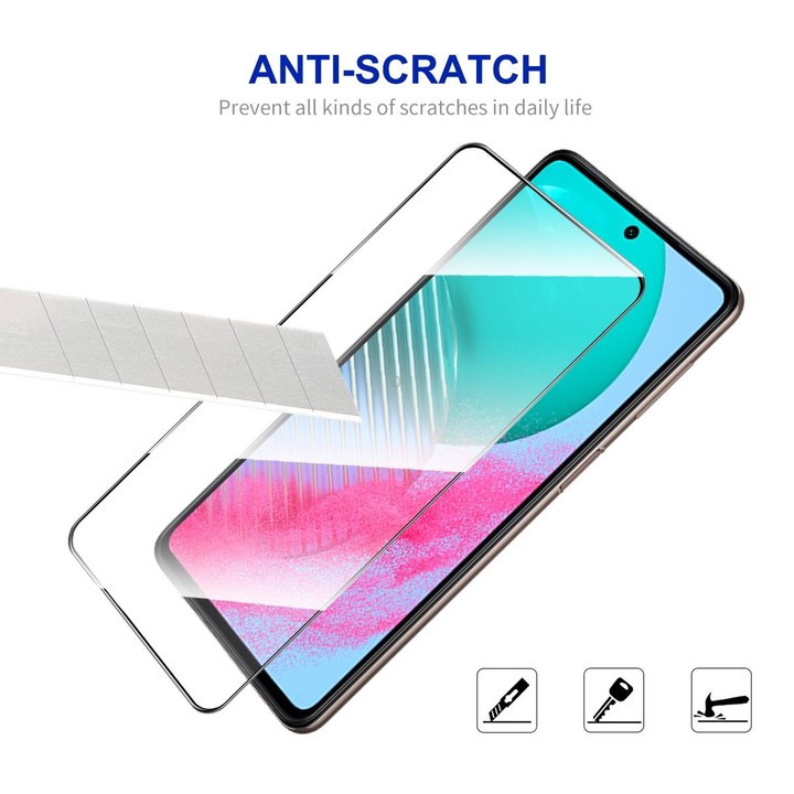 For Samsung Galaxy M54 / F54 5pcs ENKAY Hat-Prince Full Glue High Aluminum-silicon Tempered Glass Film