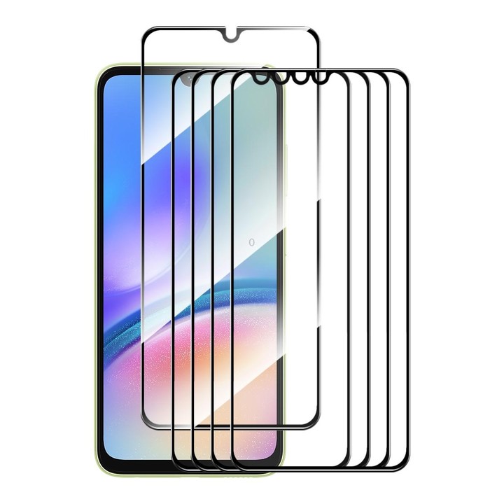 For Galaxy A05s 5pcs ENKAY Hat-Prince Full Glue High Aluminum-silicon Tempered Glass Film