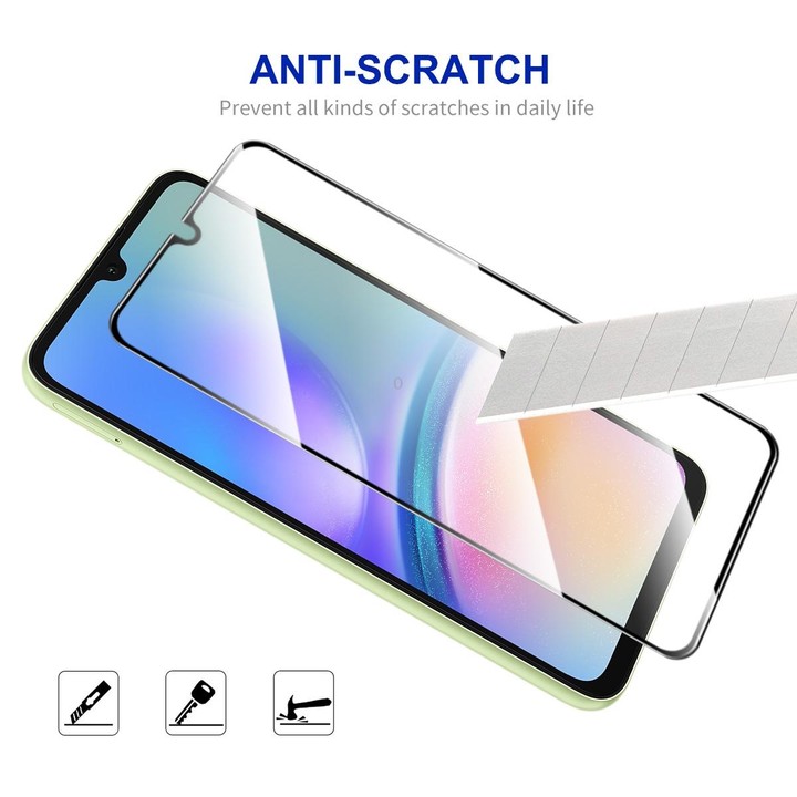 For Galaxy A05s 5pcs ENKAY Hat-Prince Full Glue High Aluminum-silicon Tempered Glass Film