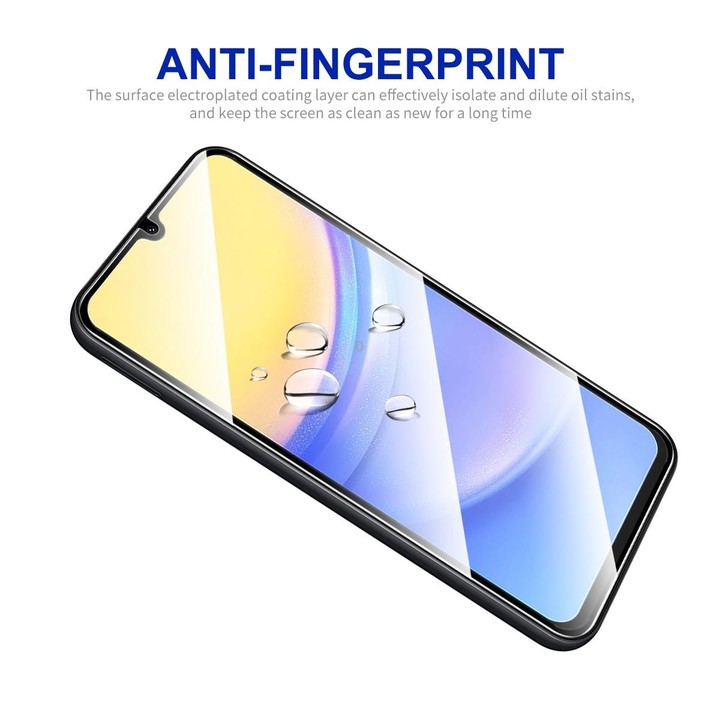 For Samsung Galaxy A15 4G / 5G 5pcs ENKAY Hat-Prince Full Glue High Aluminum-silicon Tempered Glass Film