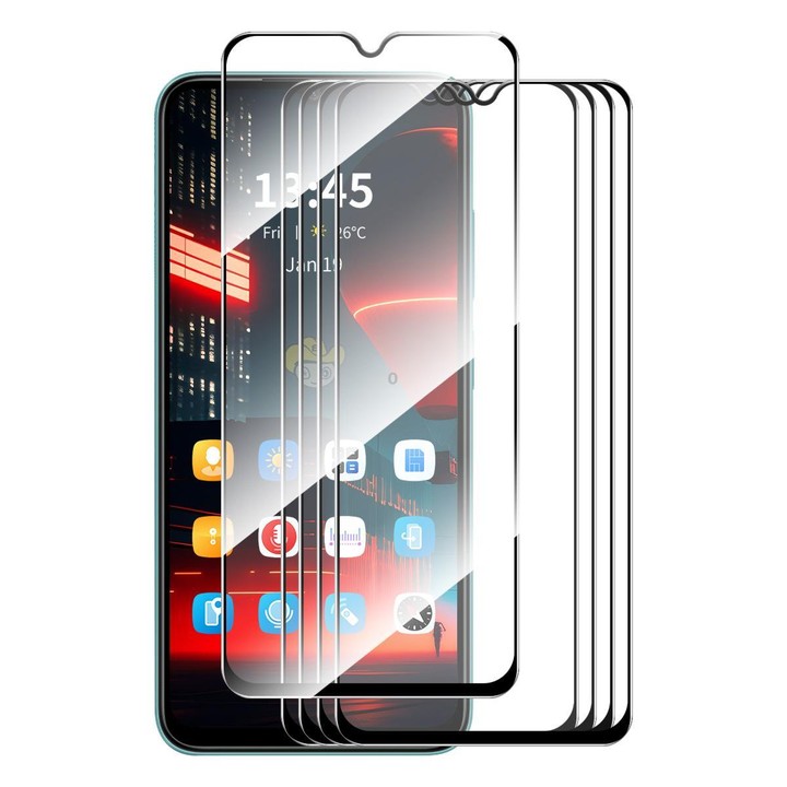 For Galaxy A17 5G 5pcs ENKAY Hat-Prince Full Glue High Aluminum-silicon Tempered Glass Film