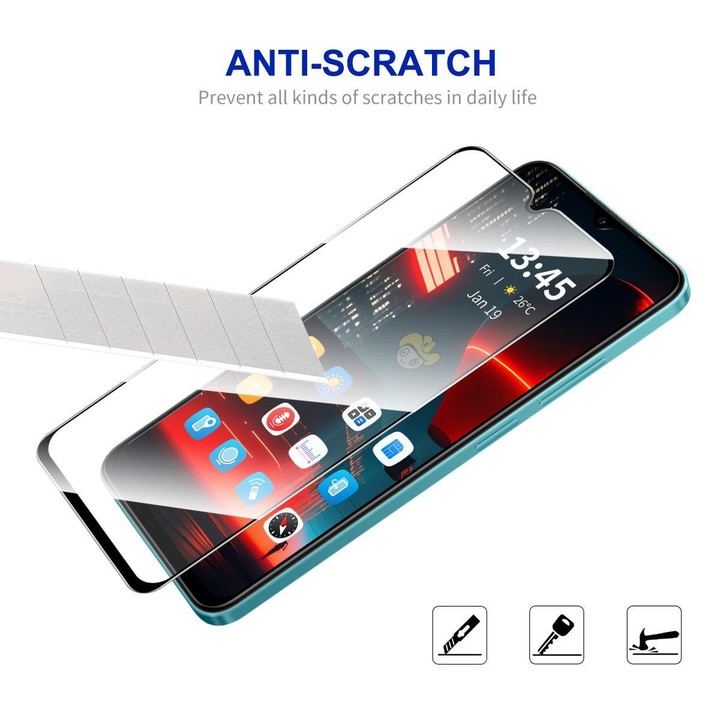 For Galaxy A17 5G 5pcs ENKAY Hat-Prince Full Glue High Aluminum-silicon Tempered Glass Film