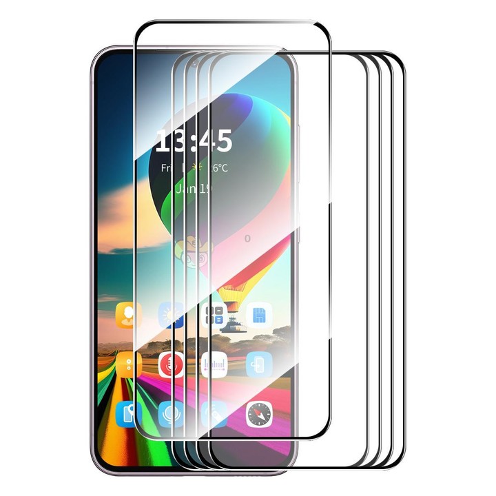 For Galaxy A57 5G 5pcs ENKAY Hat-Prince Full Glue High Aluminum-silicon Tempered Glass Film
