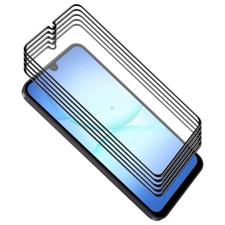 For Galaxy A08 4G / 5G 5pcs ENKAY Hat-Prince Full Glue High Aluminum-silicon Tempered Glass Film