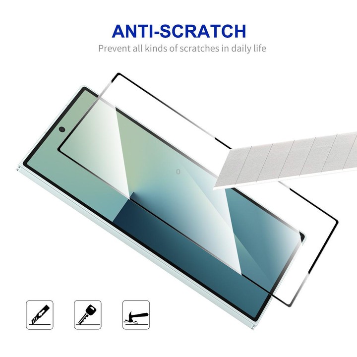 For Galaxy Z Fold7 5G Outer Screen 5pcs ENKAY Hat-Prince Full Glue High Aluminum-silicon Tempered Glass Film