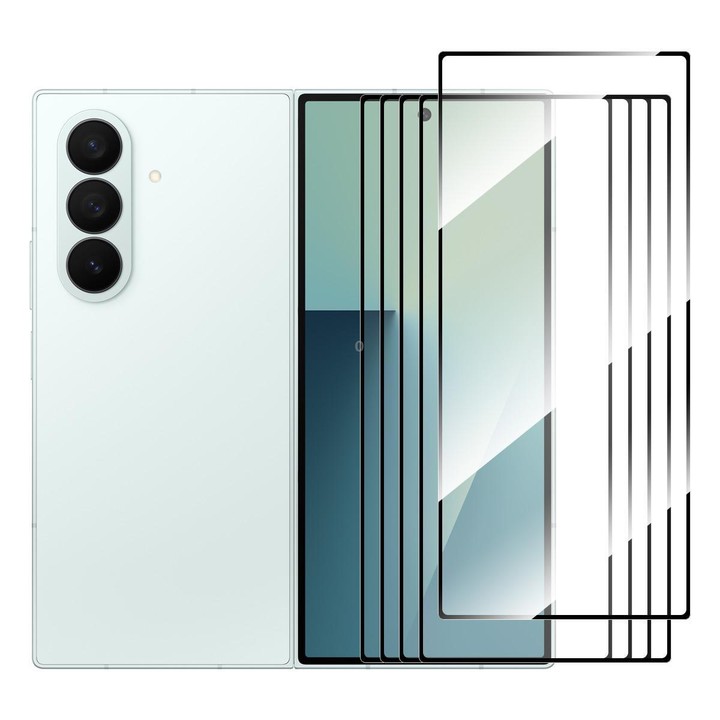 For Galaxy Z Fold7 5G Outer Screen 5pcs ENKAY Hat-Prince Full Glue High Aluminum-silicon Tempered Glass Film