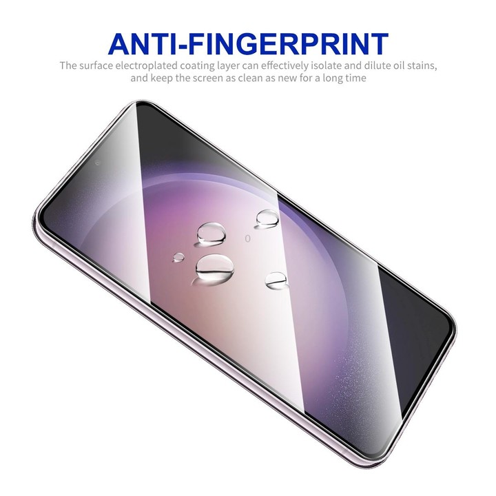 For Galaxy S23 FE 5G 10pcs ENKAY Hat-Prince Full Glue High Aluminum-silicon Tempered Glass Film