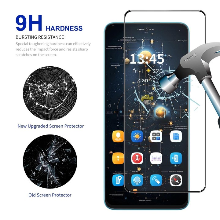 For Galaxy A36 / A56 10pcs ENKAY Hat-Prince Full Glue High Aluminum-silicon Tempered Glass Film