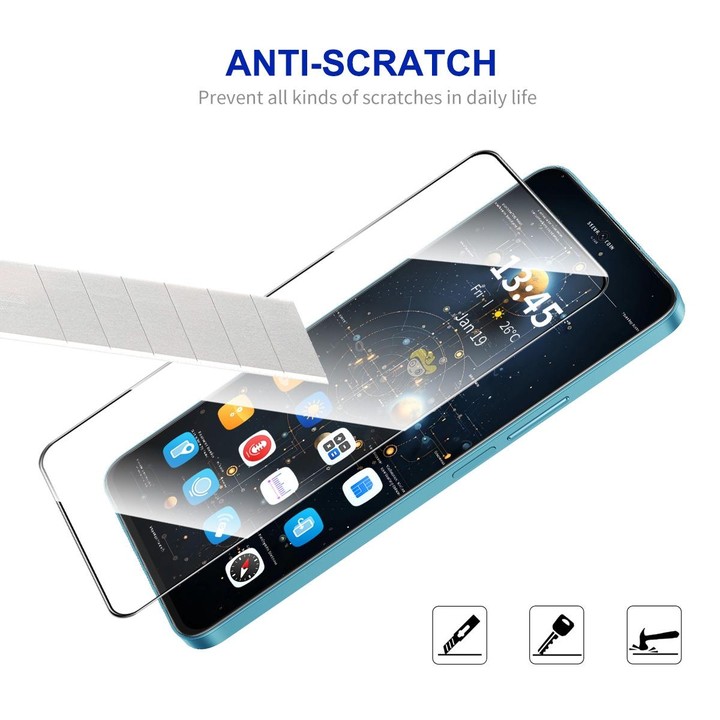For Galaxy A36 / A56 10pcs ENKAY Hat-Prince Full Glue High Aluminum-silicon Tempered Glass Film