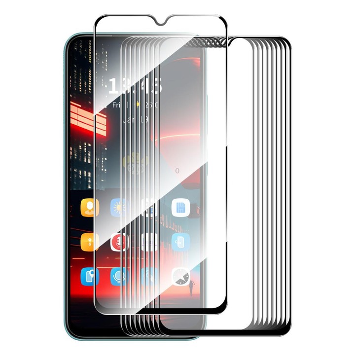 For Galaxy A07 5G 10pcs ENKAY Hat-Prince Full Glue High Aluminum-silicon Tempered Glass Film