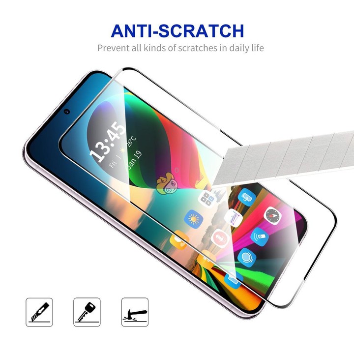 For Galaxy A37 10pcs ENKAY Hat-Prince Full Glue High Aluminum-silicon Tempered Glass Film