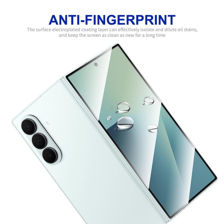 For Galaxy Z Fold7 5G Outer Screen 10pcs ENKAY Hat-Prince Full Glue High Aluminum-silicon Tempered Glass Film