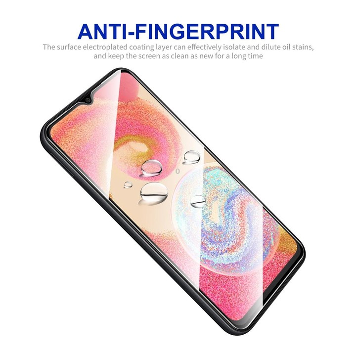 For Samsung Galaxy M04 2pcs ENKAY Hat-Prince Full Glue High Aluminum-silicon Tempered Glass Film