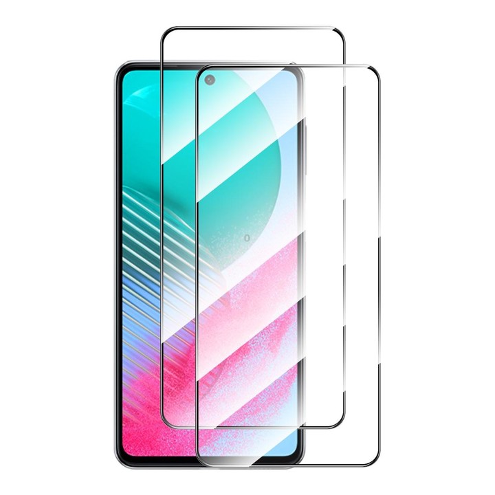 For Samsung Galaxy M54 / F54 2pcs ENKAY Hat-Prince Full Glue High Aluminum-silicon Tempered Glass Film