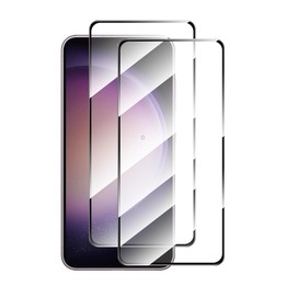 For Samsung Galaxy S23 FE 5G 2pcs ENKAY Hat-Prince Full Glue High Aluminum-silicon Tempered Glass Film