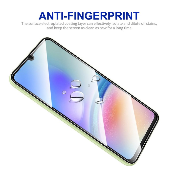For Samsung Galaxy A05s 2pcs ENKAY Hat-Prince Full Glue High Aluminum-silicon Tempered Glass Film