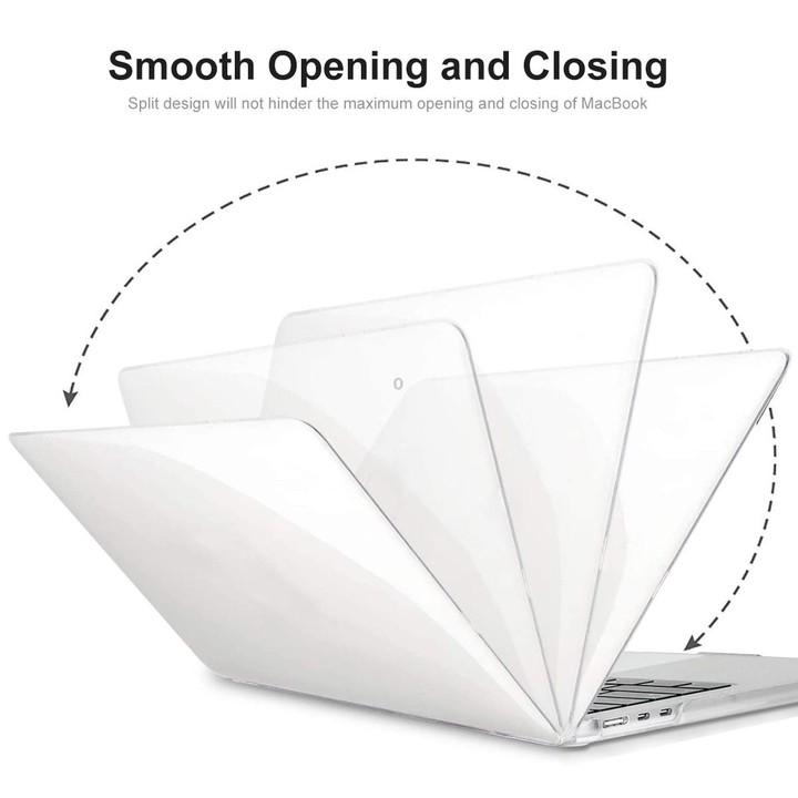 For MacBook Air 15.3 (A2941) ENKAY Hat-Prince Crystal Protective Case Cover Hard Shell(Black)